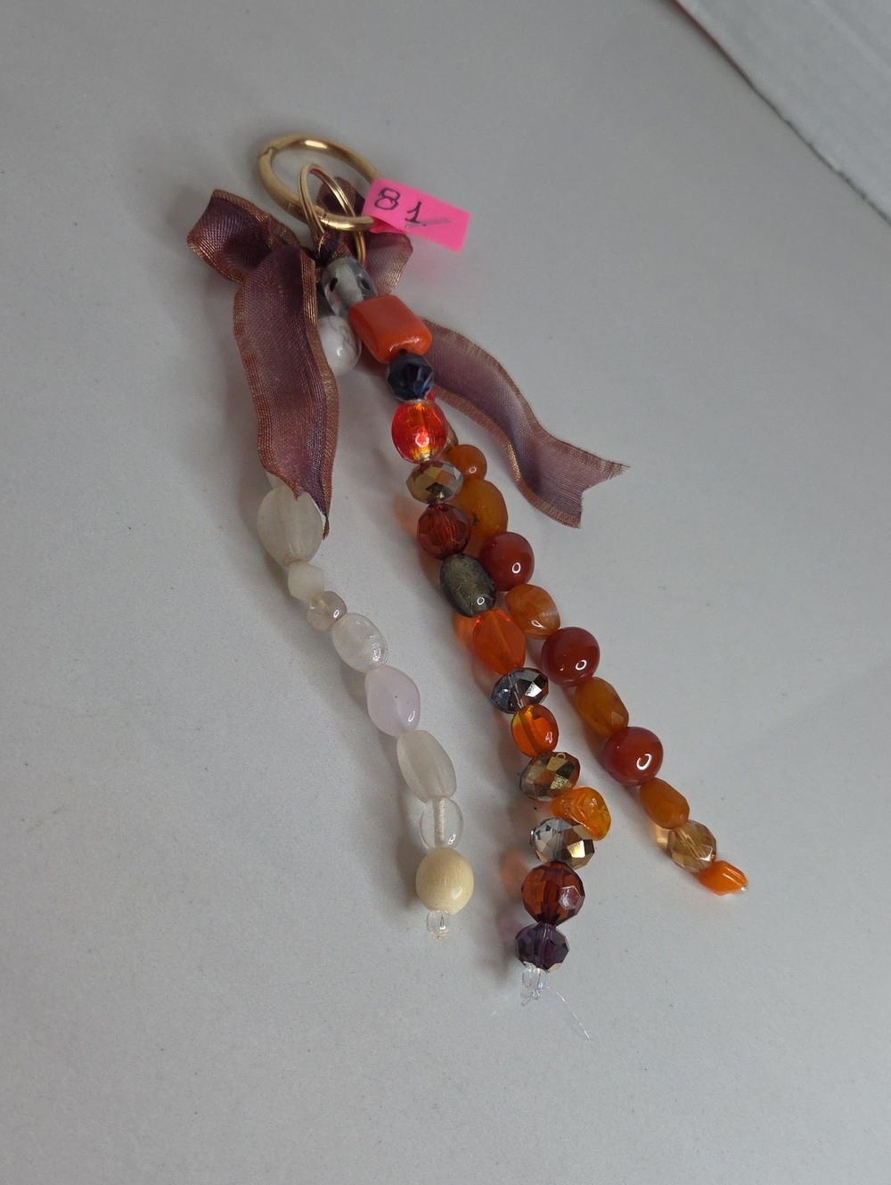 81 - Beaded Tassel Bag Charm